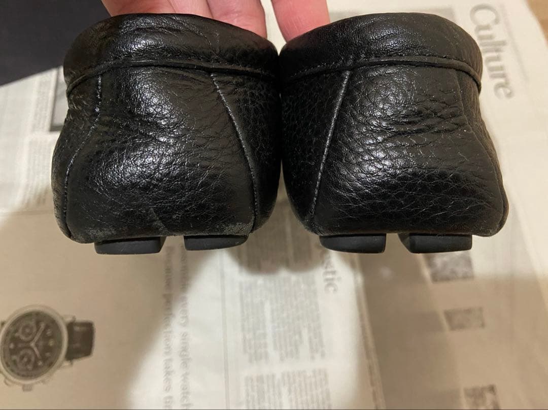 PRADA プラダ レザー ドライビングシューズ パンプス ブラック 37