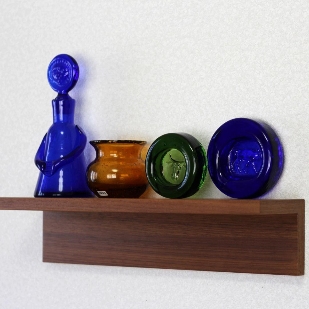 【シールあり】エリックホグラン　Erik Hoglund　アンバー 花瓶/花器