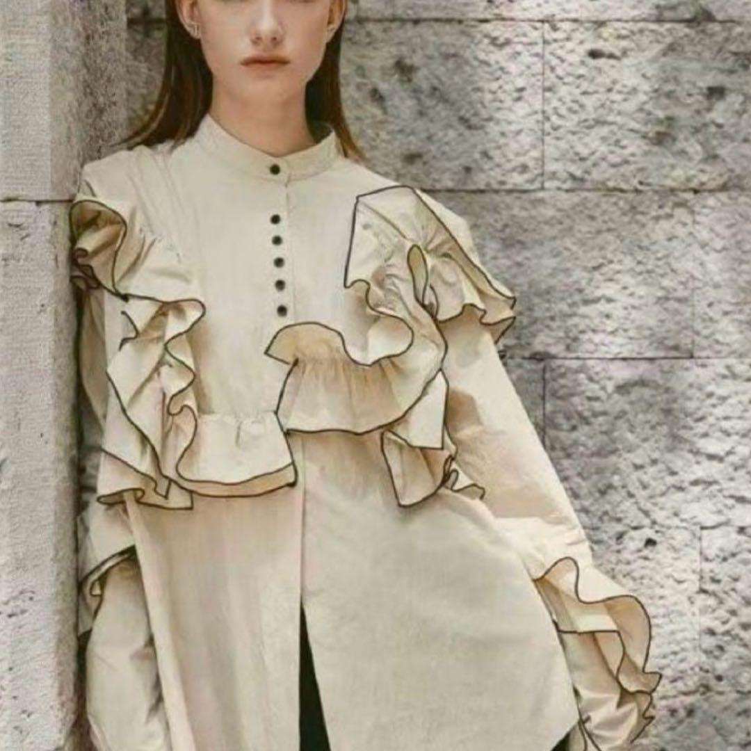 トップス EAPHI FEELING FRILLS BLOUSE