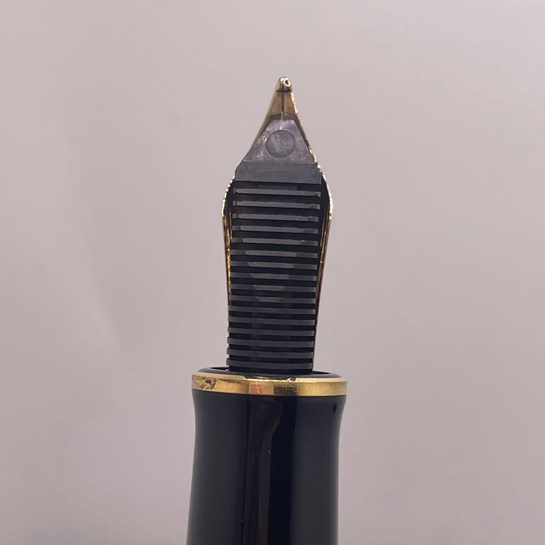 ★PE593□ペリカン スーベレーン M800 万年筆 緑縞 美品