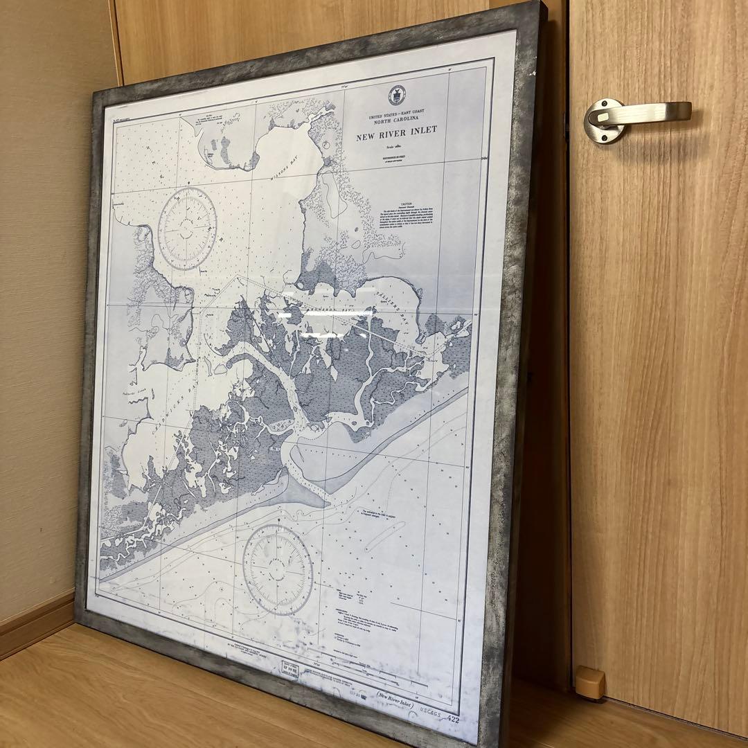 NEW HARBOR INLET 海図 大判　引き取りのみ　　さいたま市大宮区