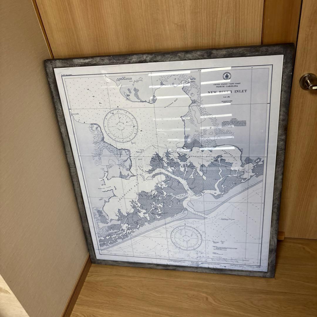 NEW HARBOR INLET 海図 大判　引き取りのみ　　さいたま市大宮区