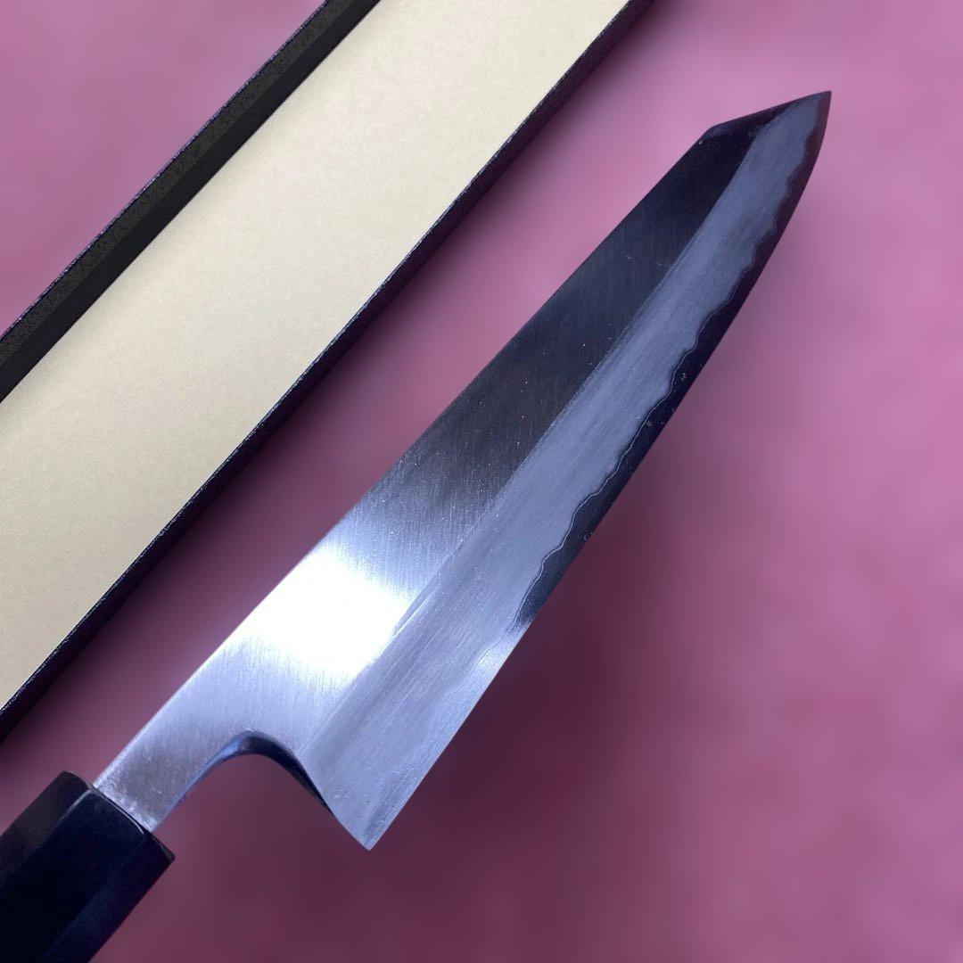 青二鋼　勘所切付特製万能和包丁　240㎜ 8寸