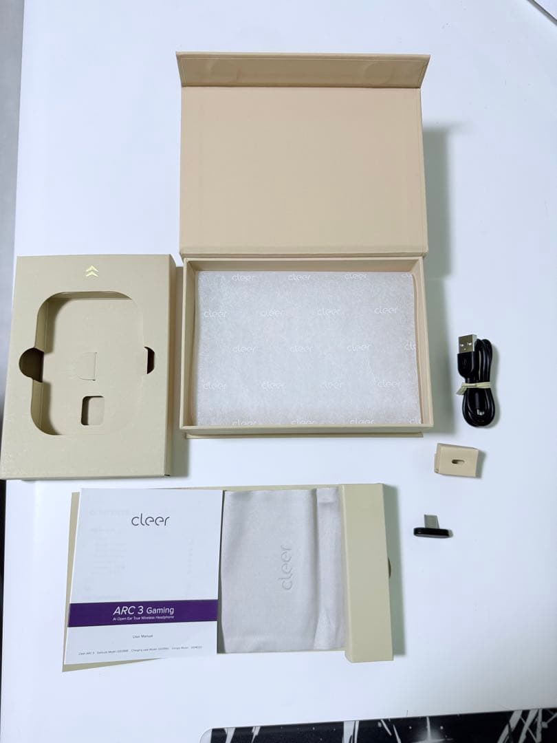 イヤホン Cleer ARC3 Gaming White&Red