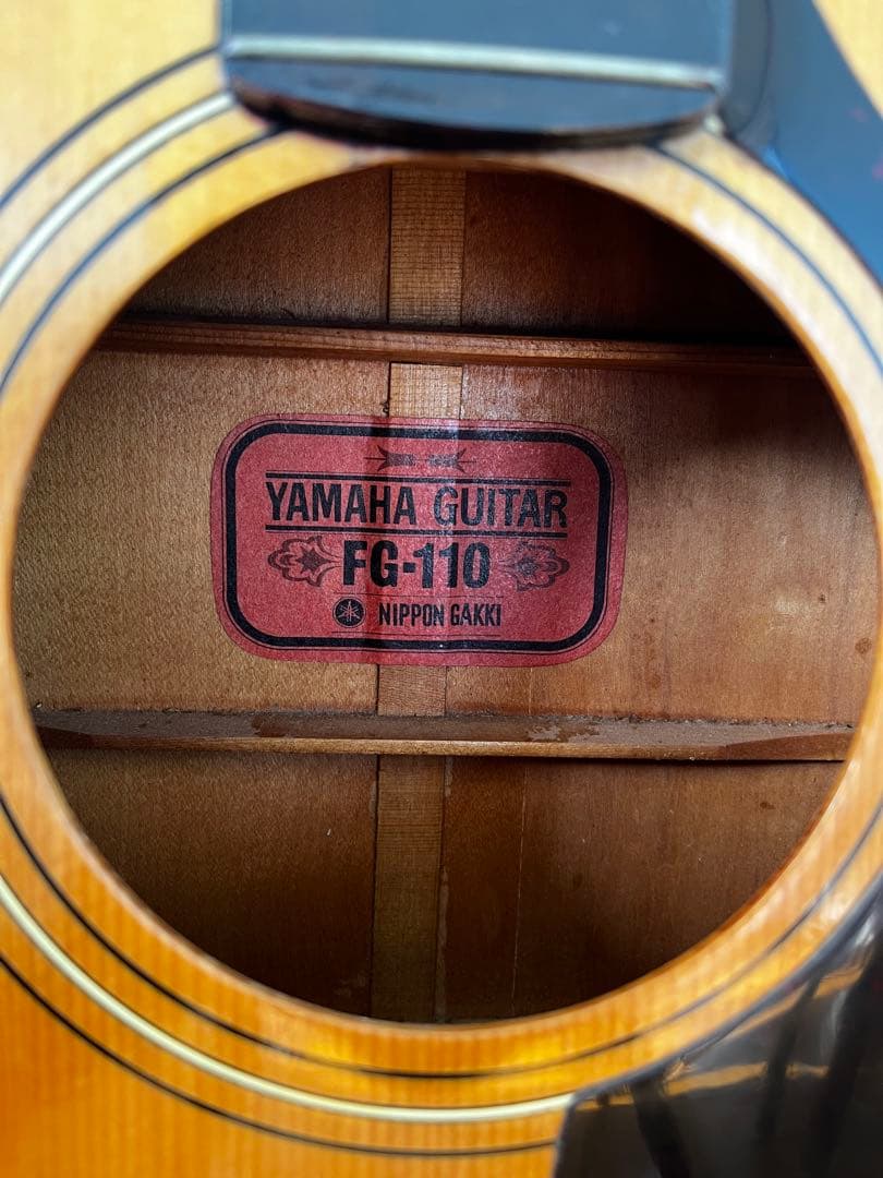 希少 1960年代製造　YAMAHA FG-110 赤ラベル ジャンク