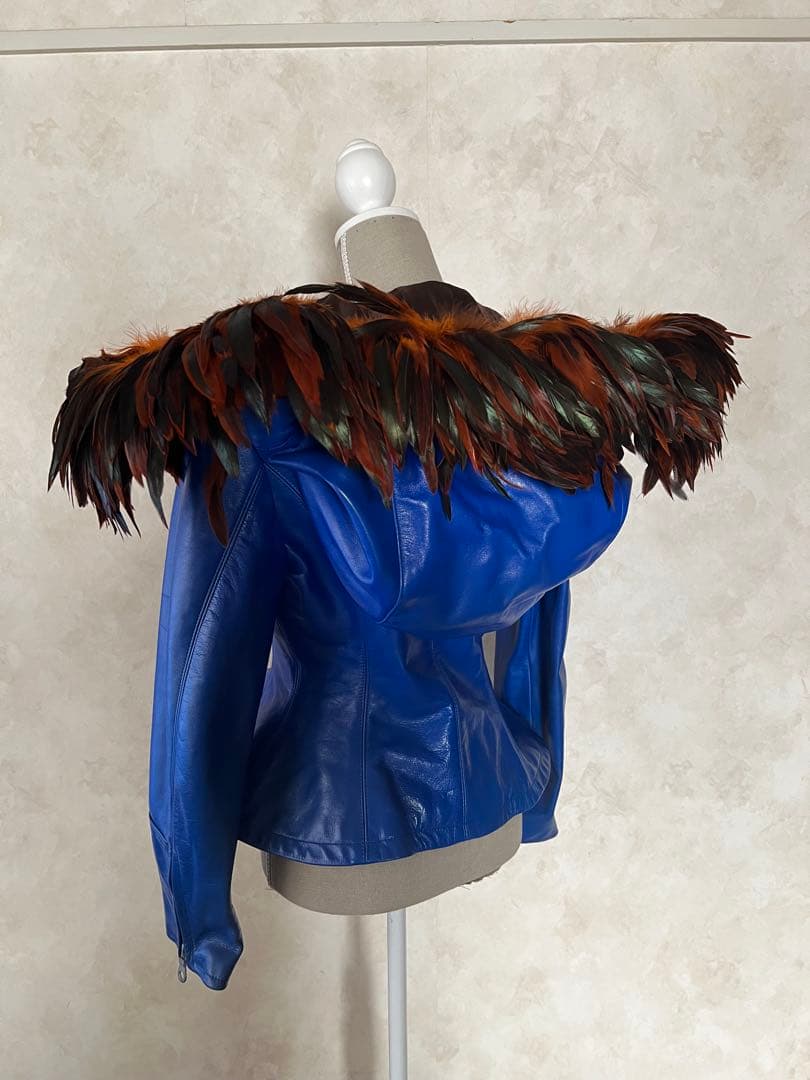 ヴィンテージ YohjiYamamoto希少新品未使用　レザーブルゾン羽付　M