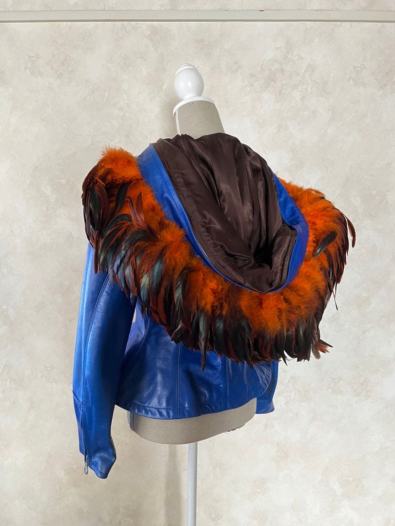 ヴィンテージ YohjiYamamoto希少新品未使用　レザーブルゾン羽付　M