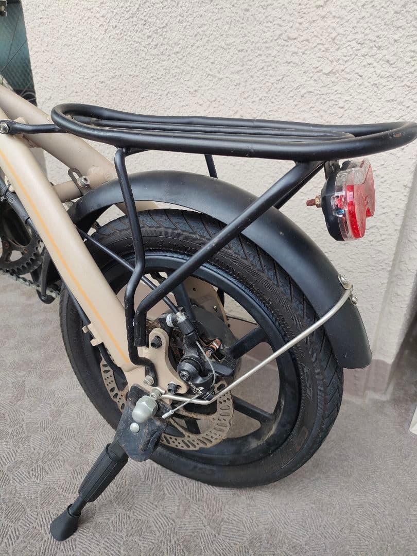 AiDDE：折畳み電動アシスト自転車_14インチ/後輪パンク/送料込/おまけ付