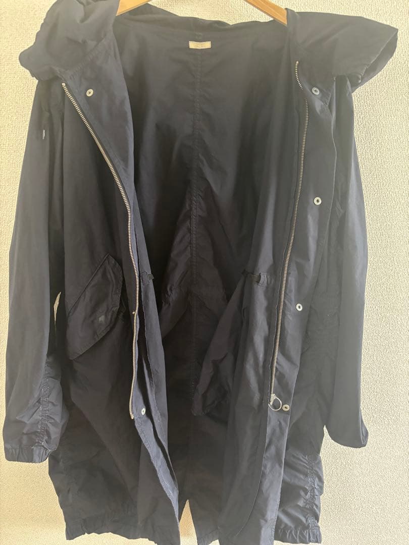 COMOLI ネイビーモッズコート 14S-04002