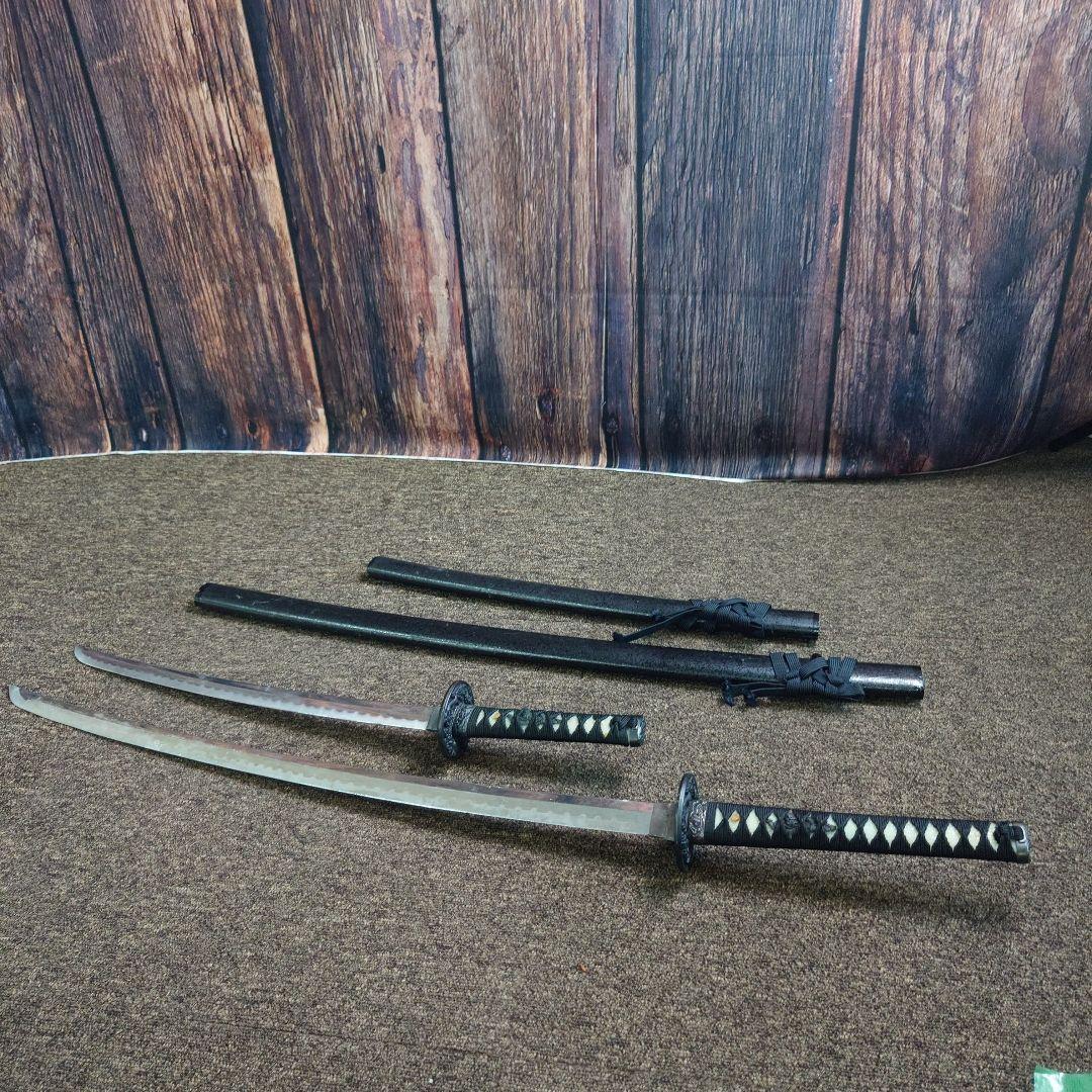 日本刀 鞘付き模造刀 大小2本セット 観賞用