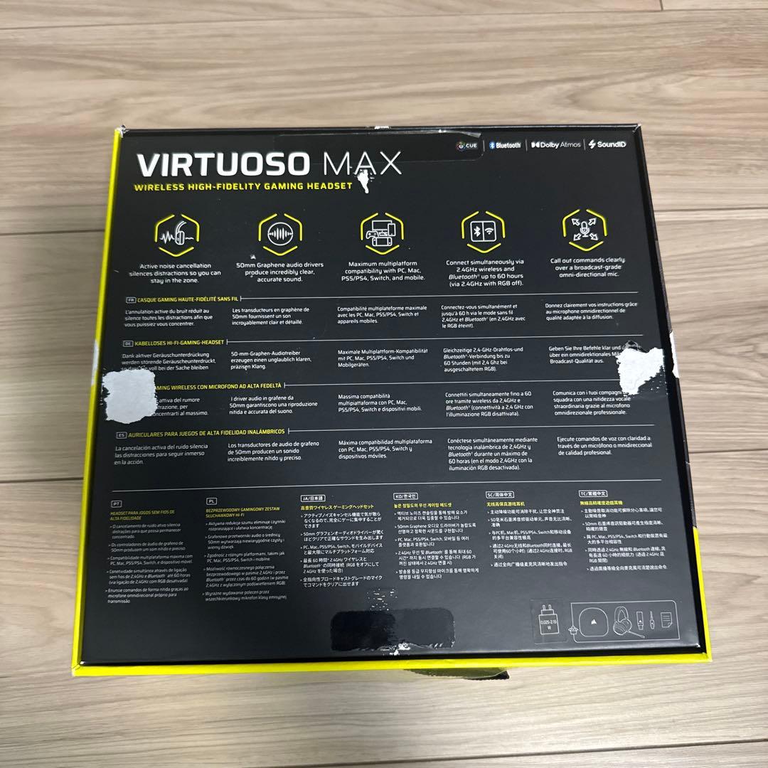 Corsair VIRTUOSO MAX ワイヤレスヘッドセット
