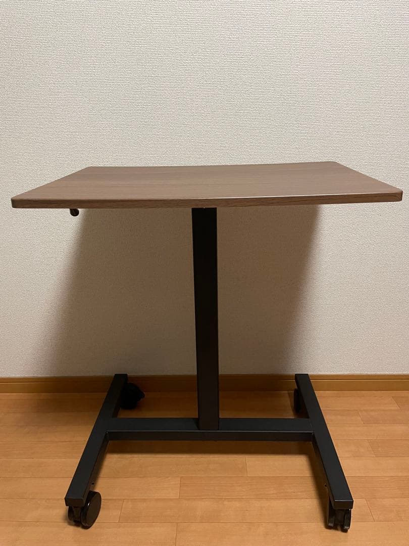 【ニトリ】昇降デスク（テン 60 MBR/BK）　スタンディング 机 ガス式
