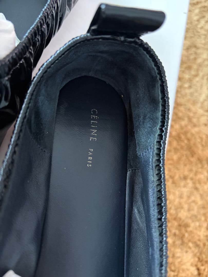 CELINE ブラック バレエシューズ