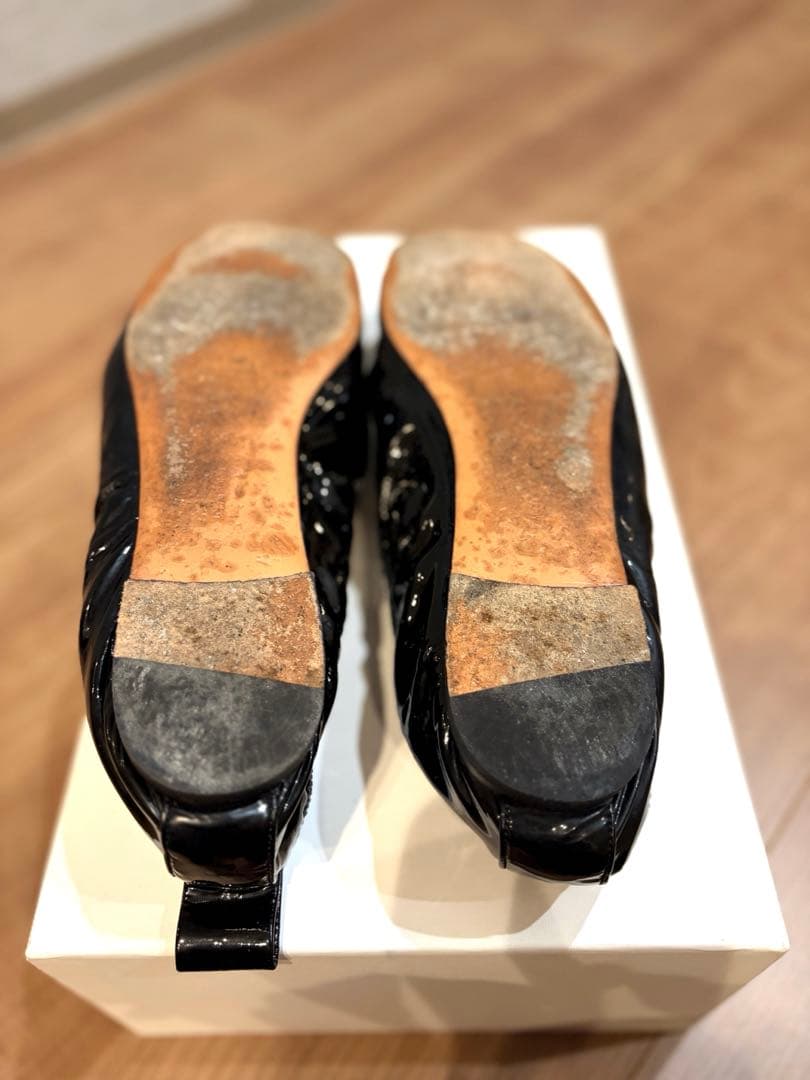 CELINE ブラック バレエシューズ