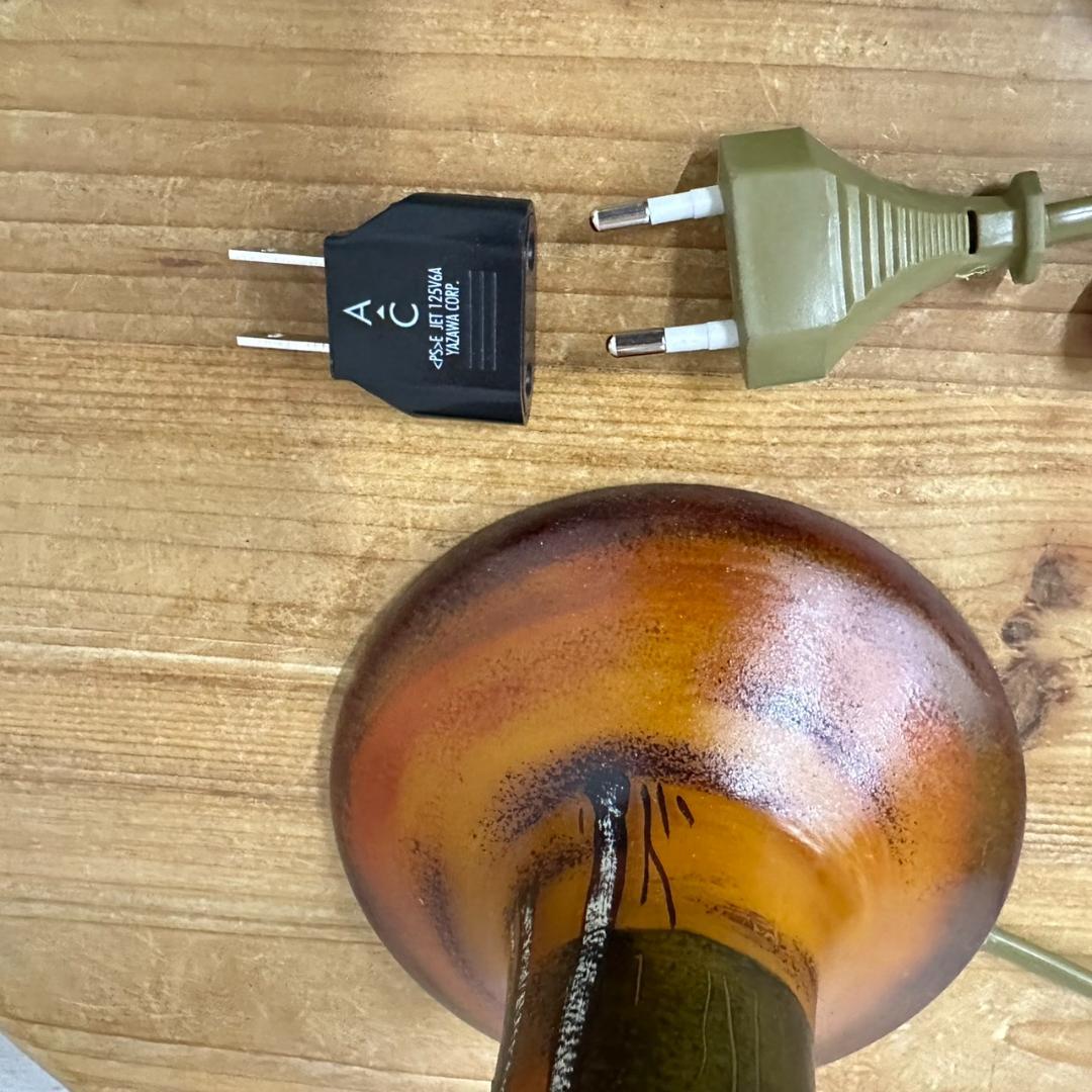 ドームナンシー　吊り卓上照明　アンテルカレール　被せガラス　高さ40cm