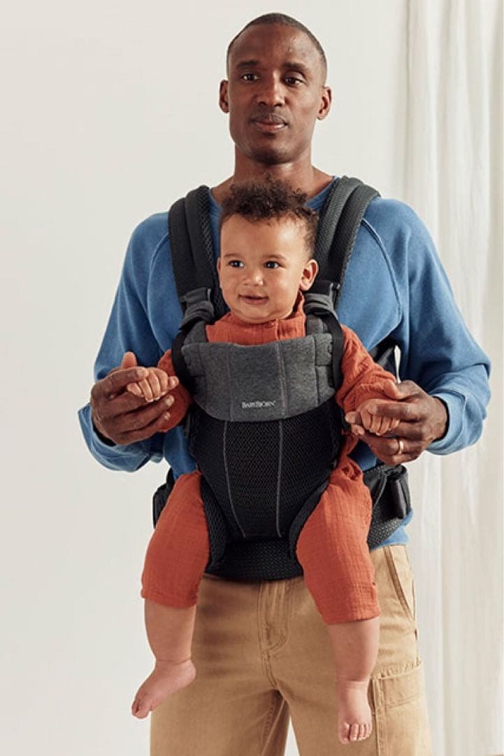 美品 ベビービョルン ハーモニー 抱っこ紐 メッシュ ワンカイエアー ブラック