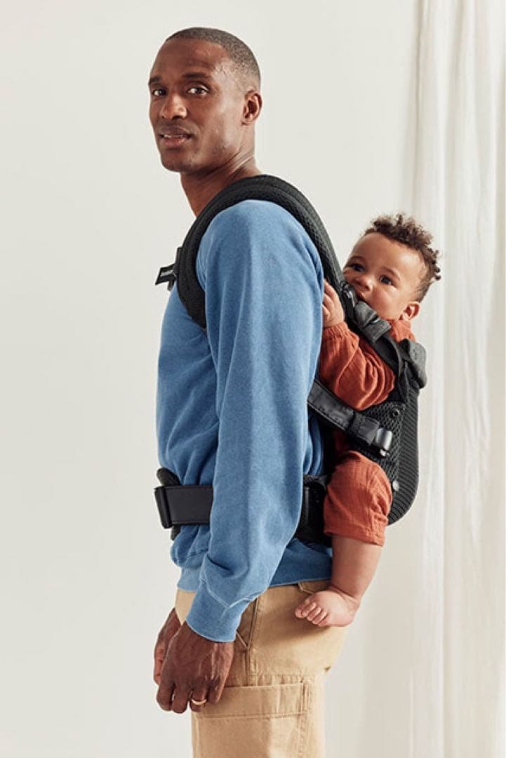 美品 ベビービョルン ハーモニー 抱っこ紐 メッシュ ワンカイエアー ブラック