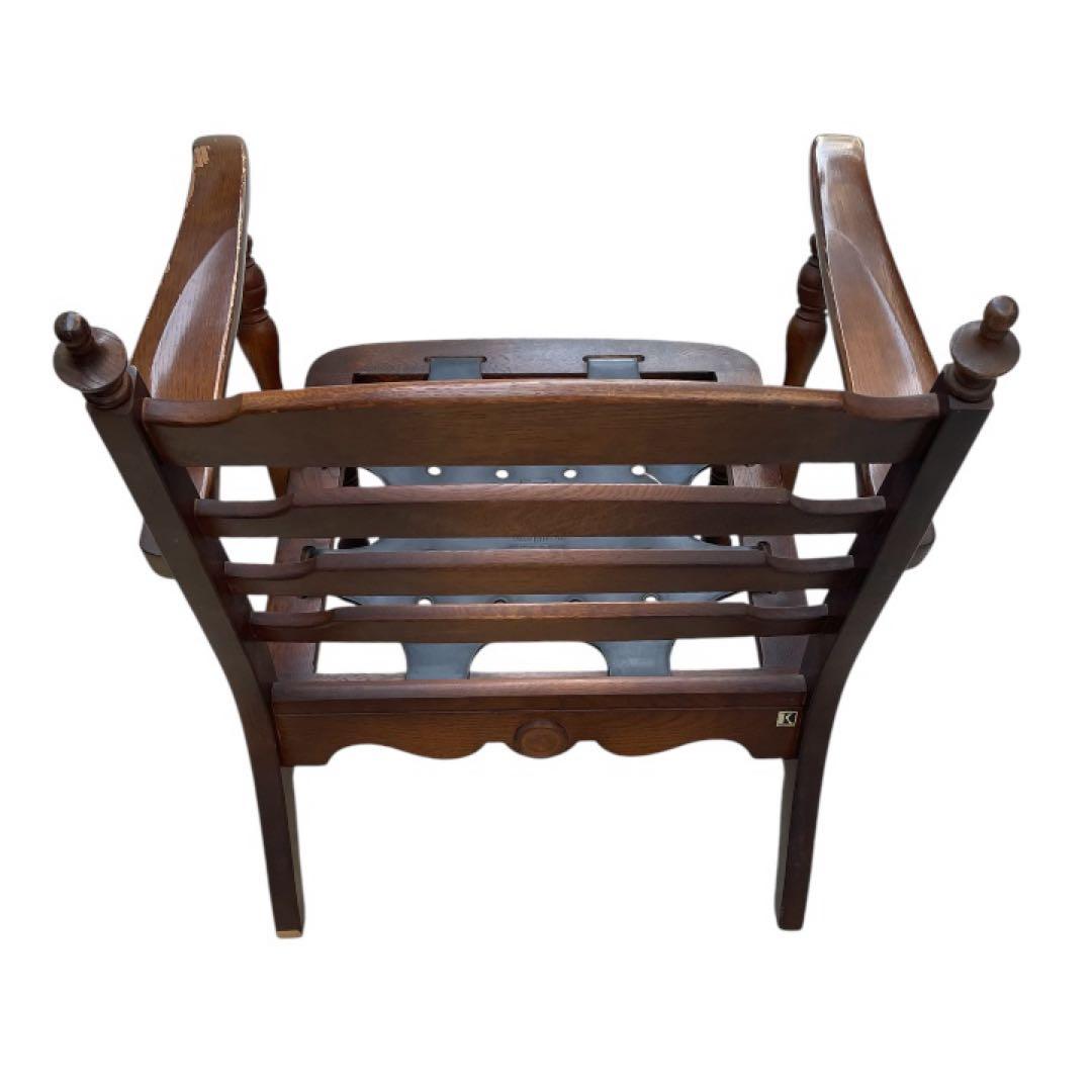 【関東圏内5000円値下げ！】飛騨産業 キツツキ 花柄ソファ　木製 アンティーク