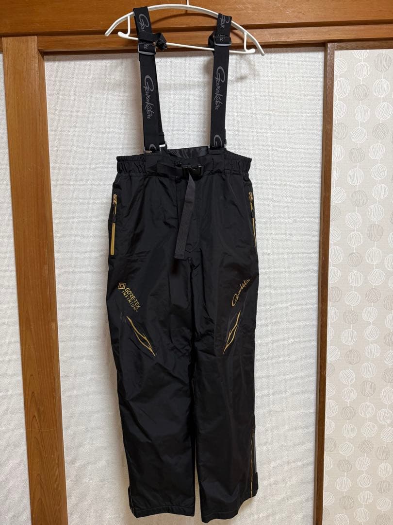 フィッシングスーツ(上下セット) 裏起毛春秋冬用Lサイズ 黒