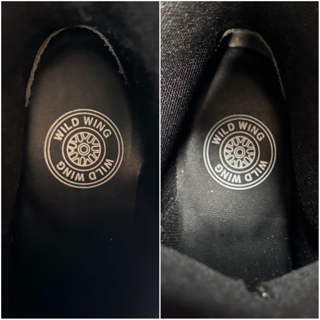 新品 ワイルドウィング 厚底ストーク ロングブーツ バイカーブーツ サイドジップ