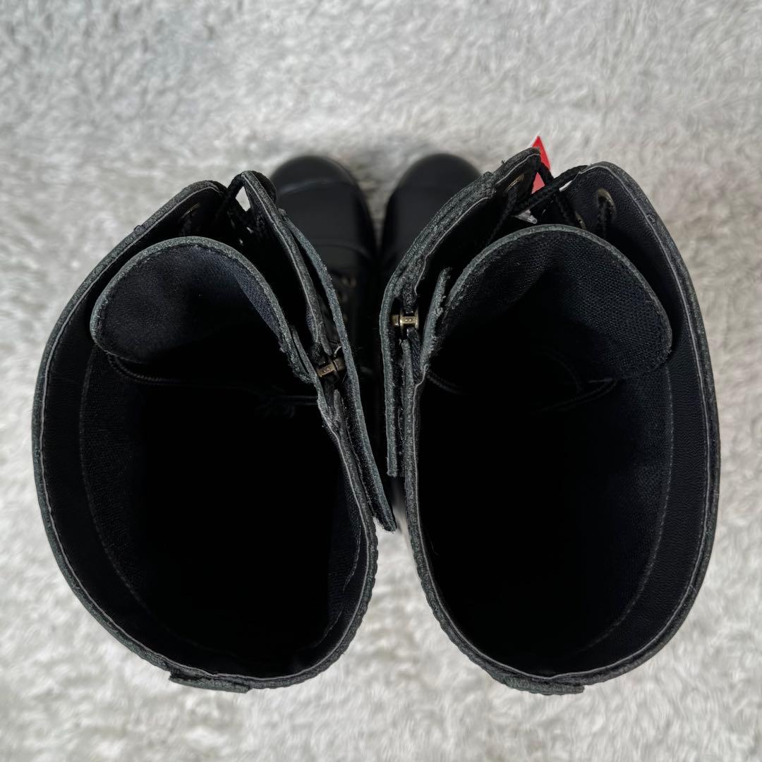 新品 ワイルドウィング 厚底ストーク ロングブーツ バイカーブーツ サイドジップ