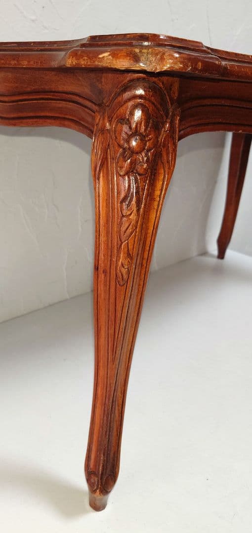 猫脚 無垢センターテーブル サイドローテーブル 机つくえ 花台 天然木製 猫足