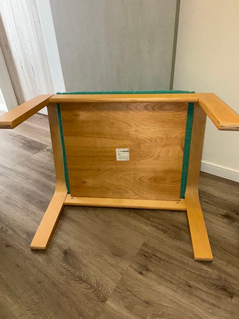 イケア ポエング アームチェア パーソナルチェア＆オットマン　グリーン