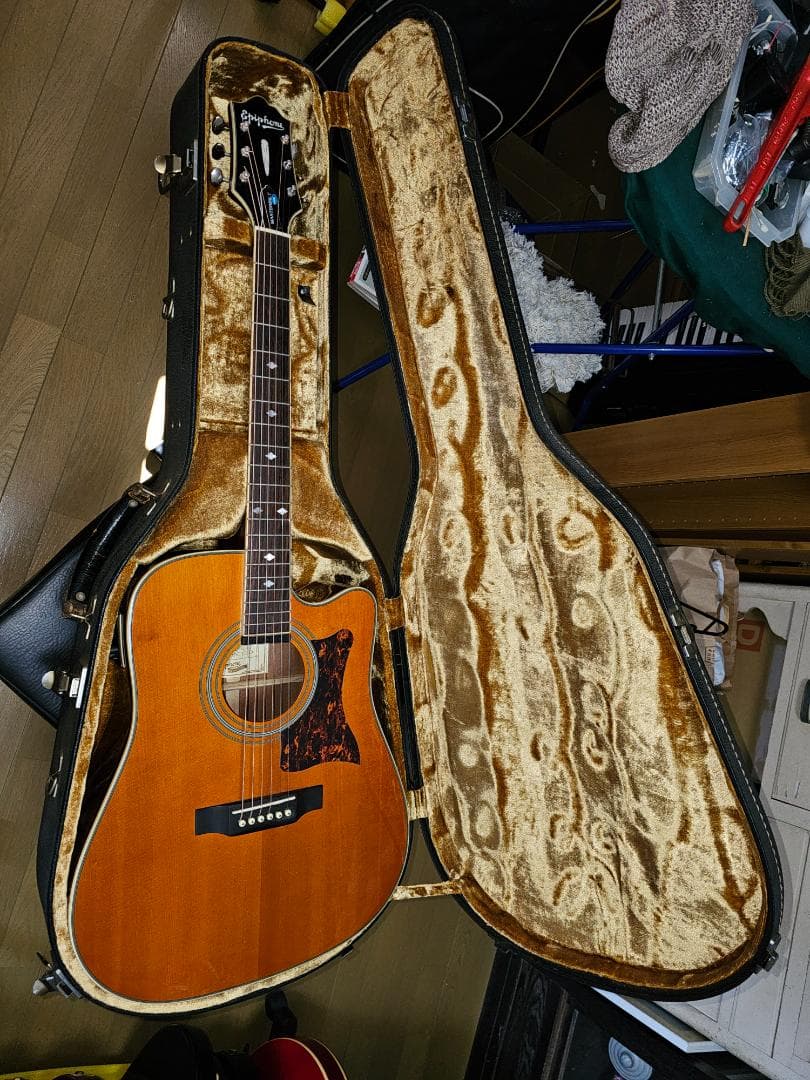 美品 オール単板 エレアコ エピフォン DR-500 MCE