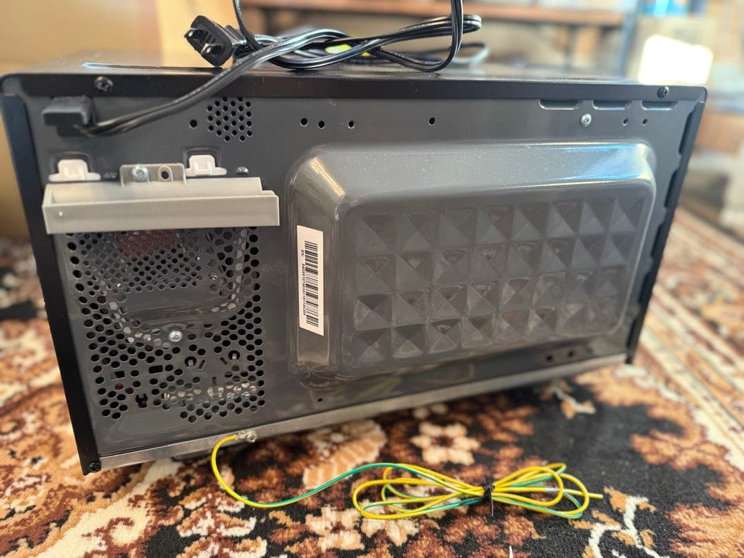 【中古美品】PRW-F180山善 電子レンジ 18L ブラック2025年製