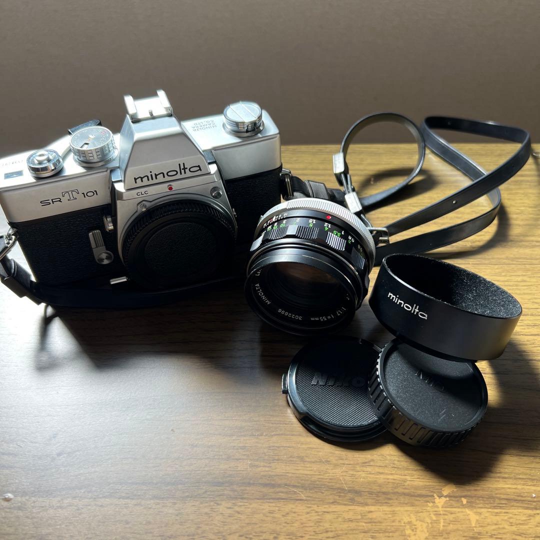 フィルムカメラ Minolta SRT101+ MC ROKKOR-PF 55mm F1.7