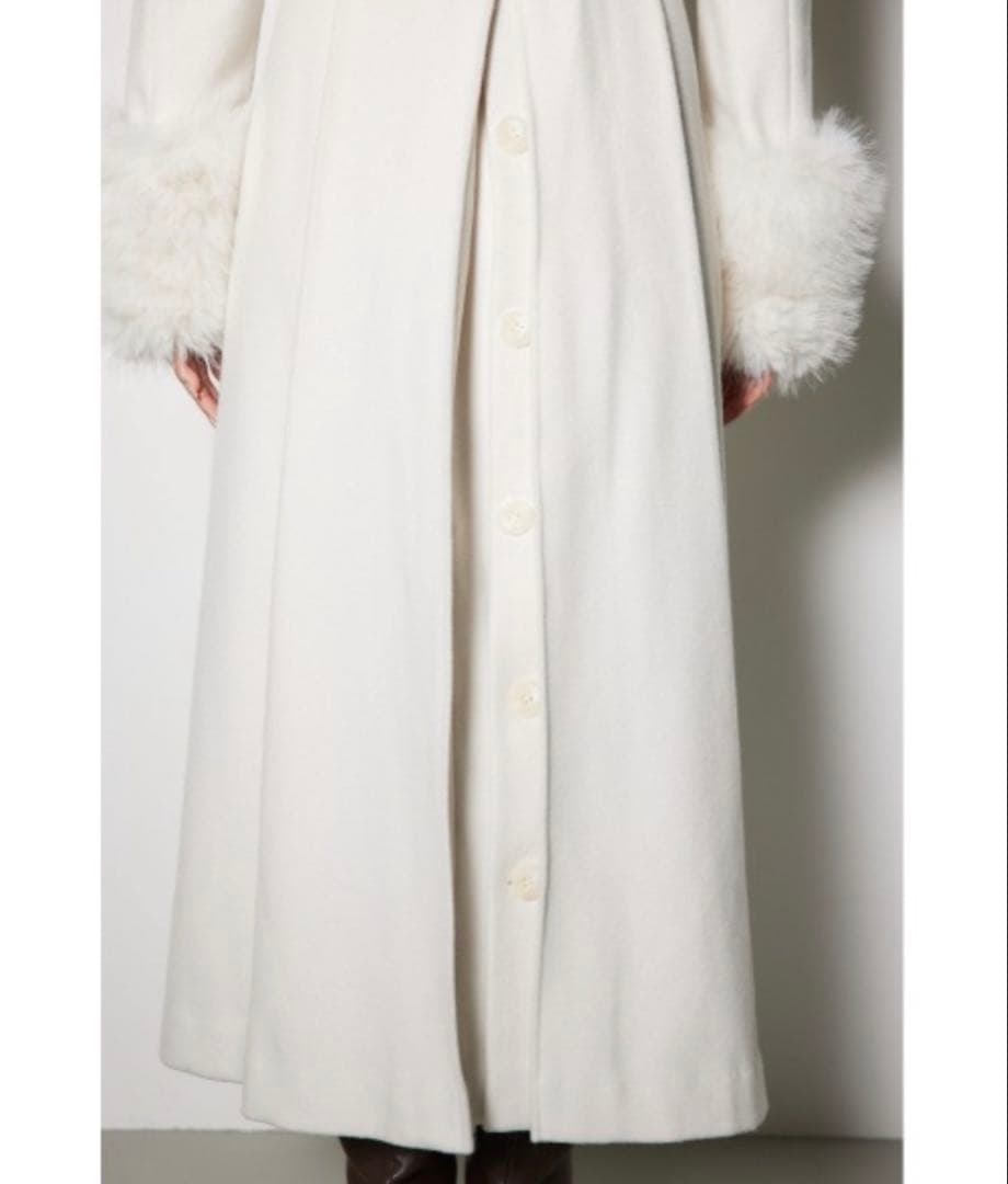 rienda ウールMIXクラッシィドレスコート