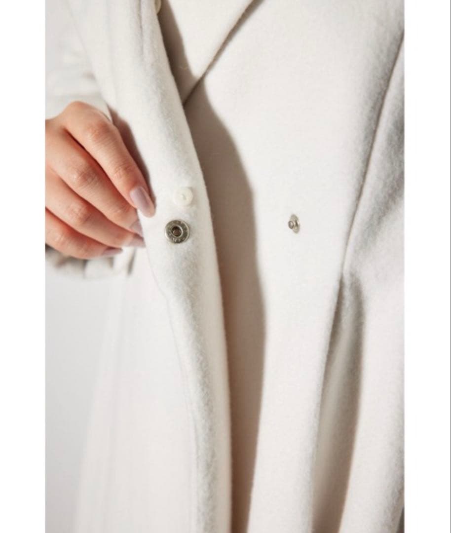 rienda ウールMIXクラッシィドレスコート