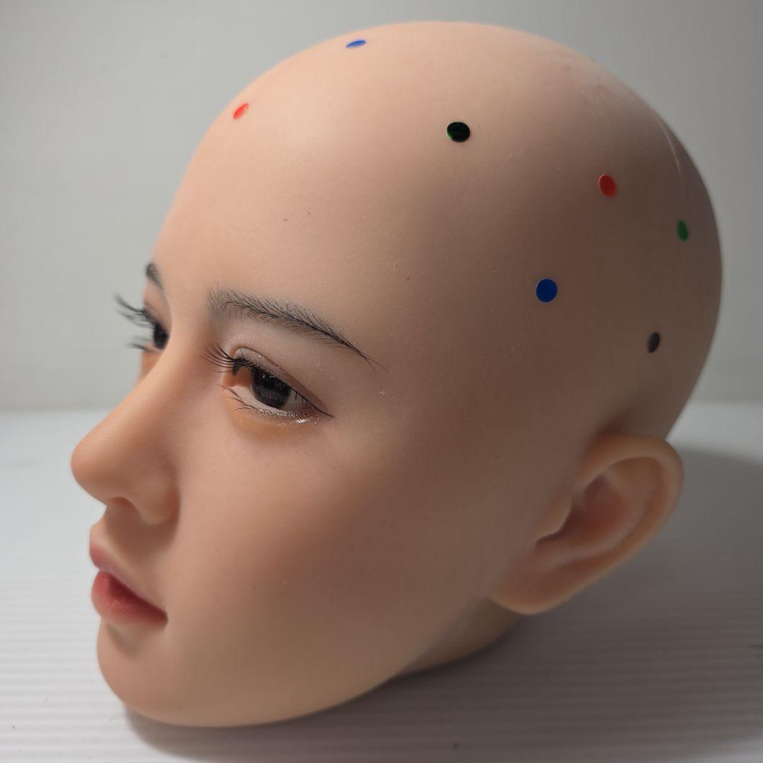 シリコンヘッド 単品 リアルドール　ウィッグ付き　未使用