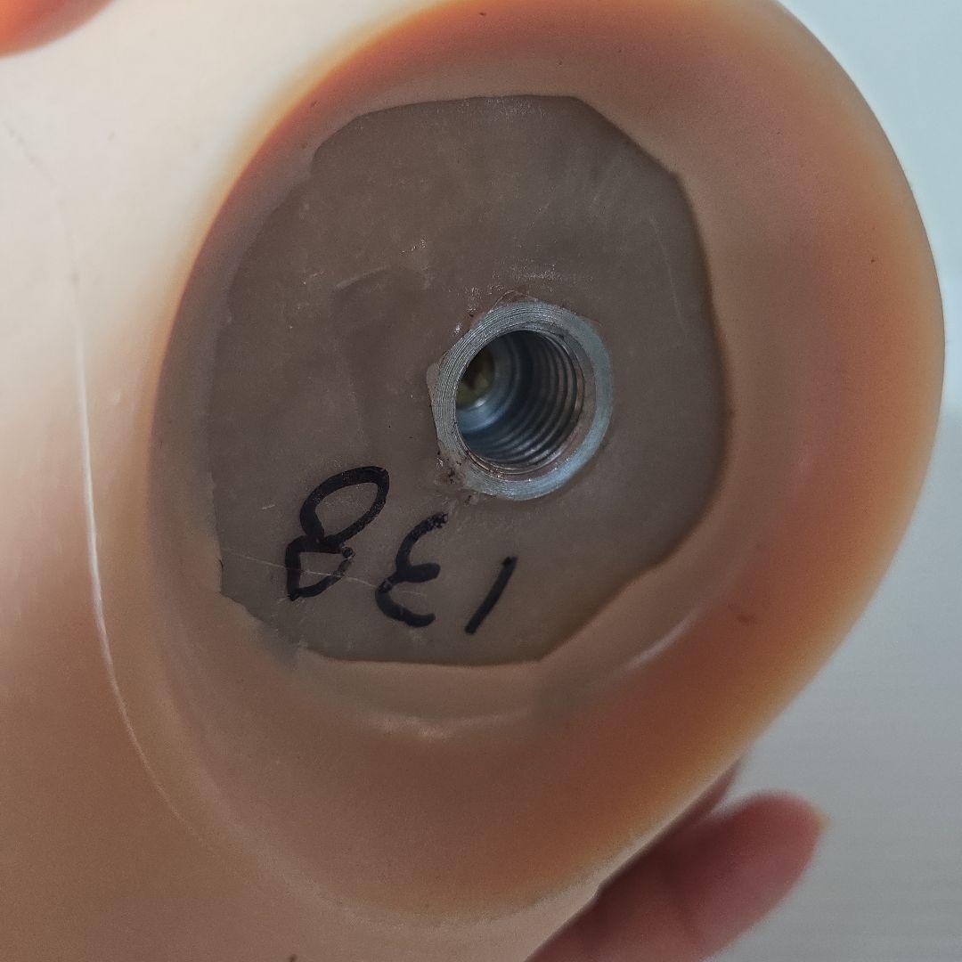 シリコンヘッド 単品 リアルドール　ウィッグ付き　未使用