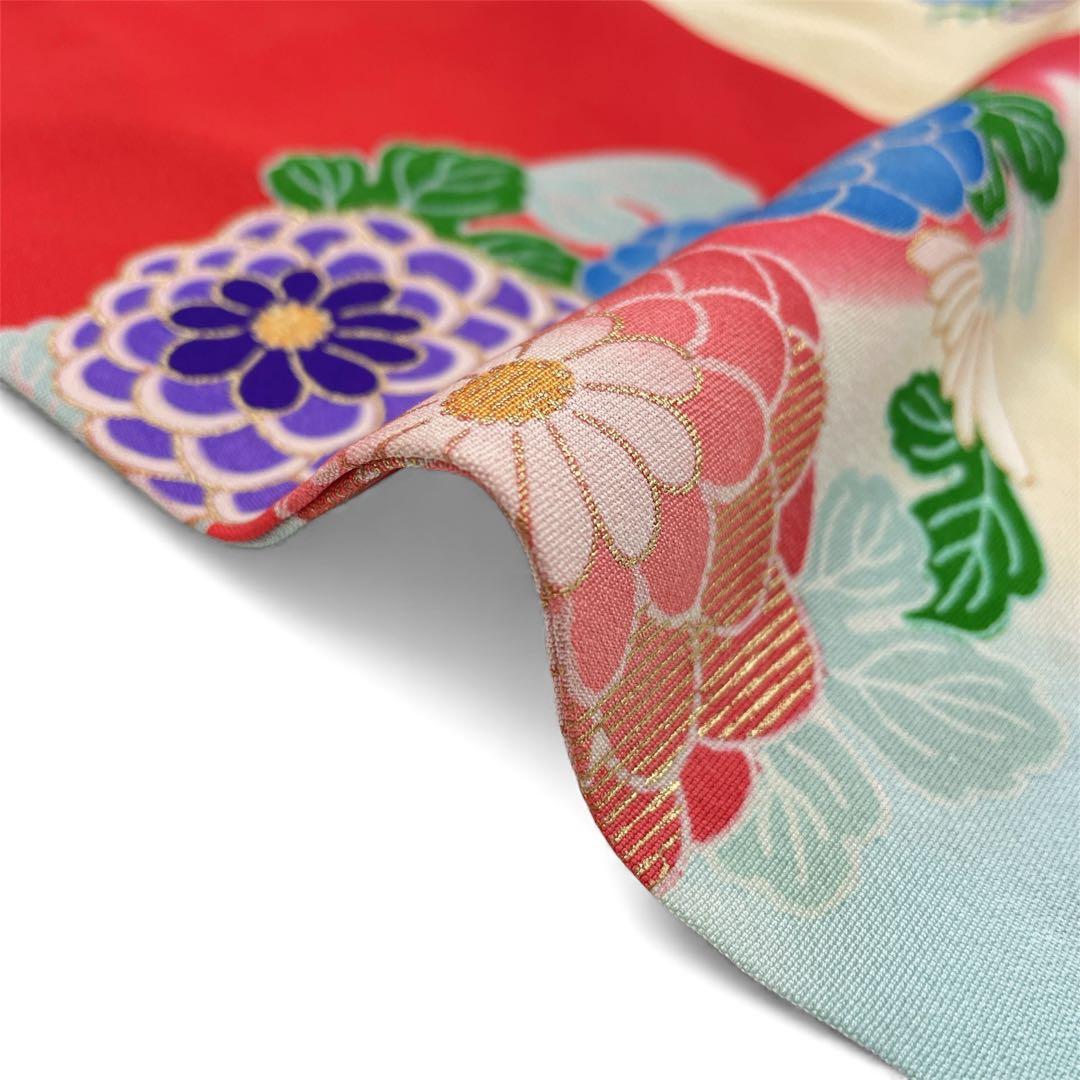 ◎mk-2685　七五三　女の子　着物　7歳　　12-4