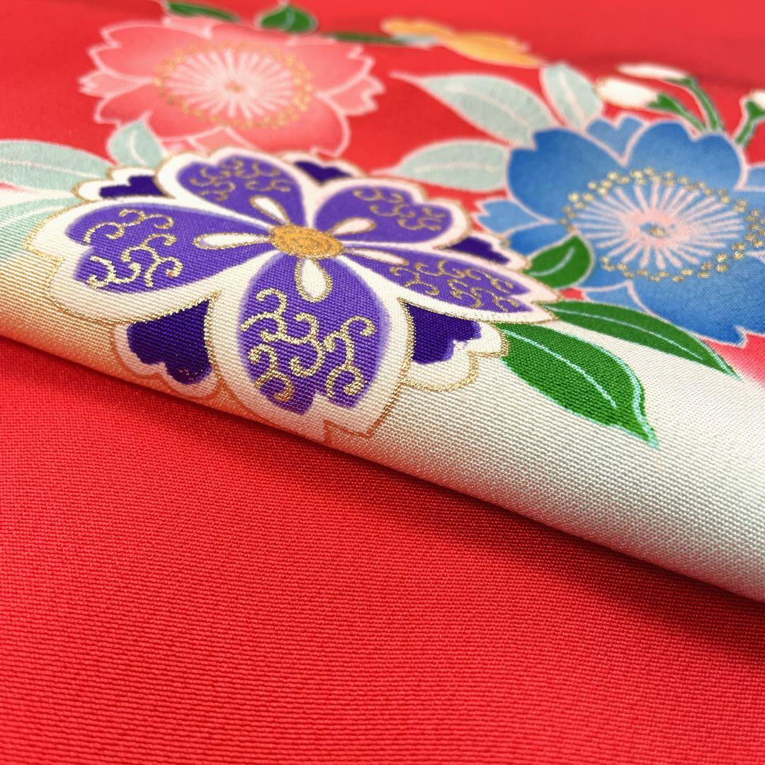 ◎mk-2685　七五三　女の子　着物　7歳　　12-4