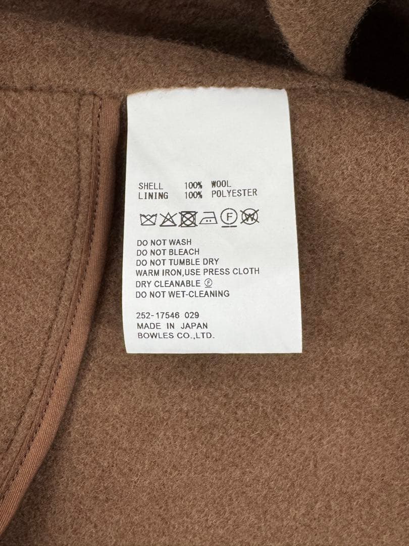 ジャケット・アウター HYKE 25aw DOUBLE FACE SHAWL COLLAR COAT