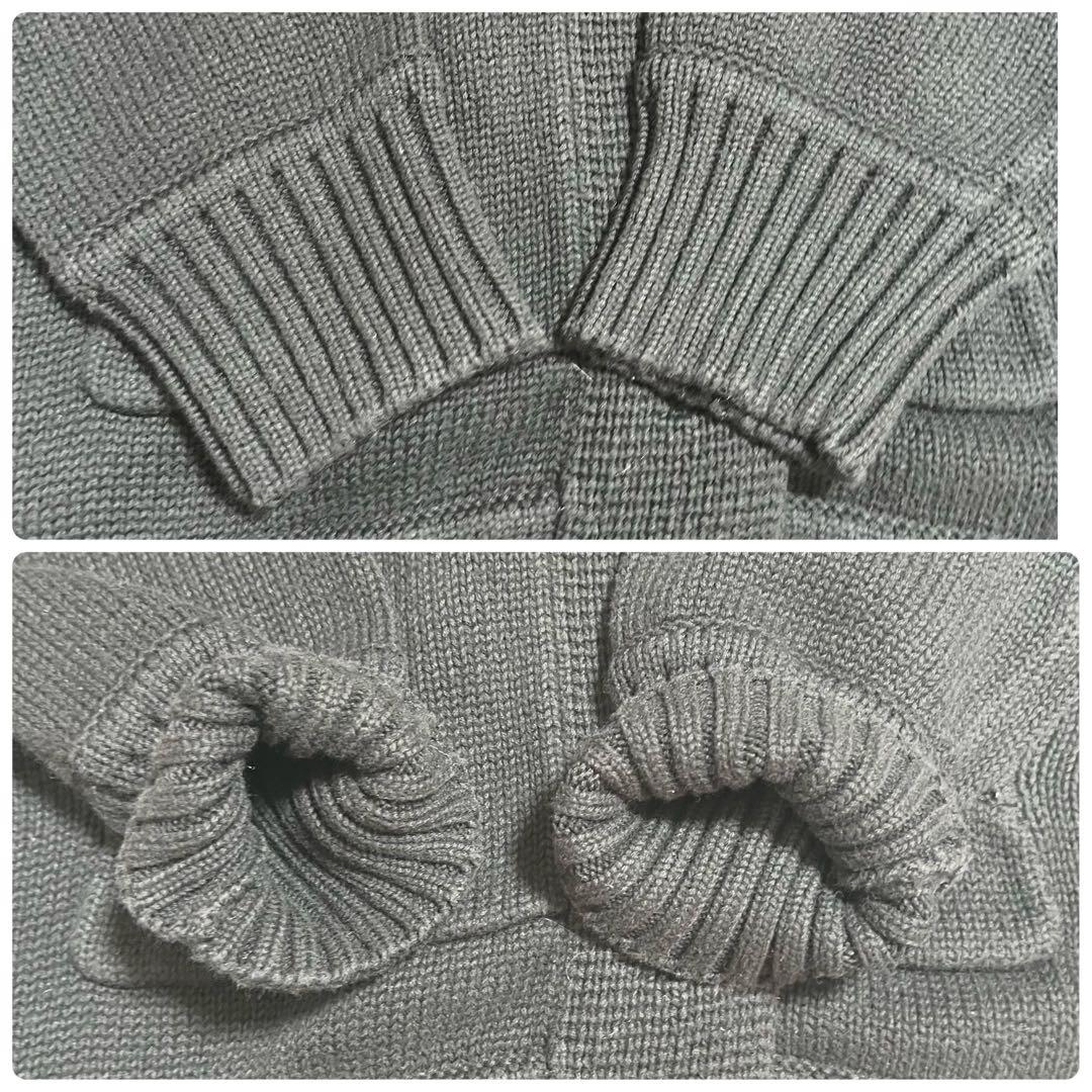 超希少✨バーバリー BURBERRY カーディガン メタルボタン 黒 38 ロゴ