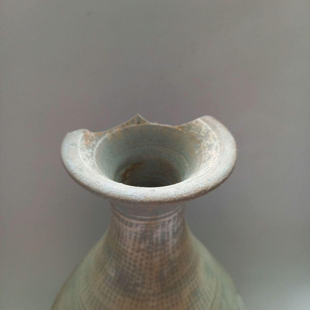 李朝　粉青沙器　徳利　高さ25㎝
