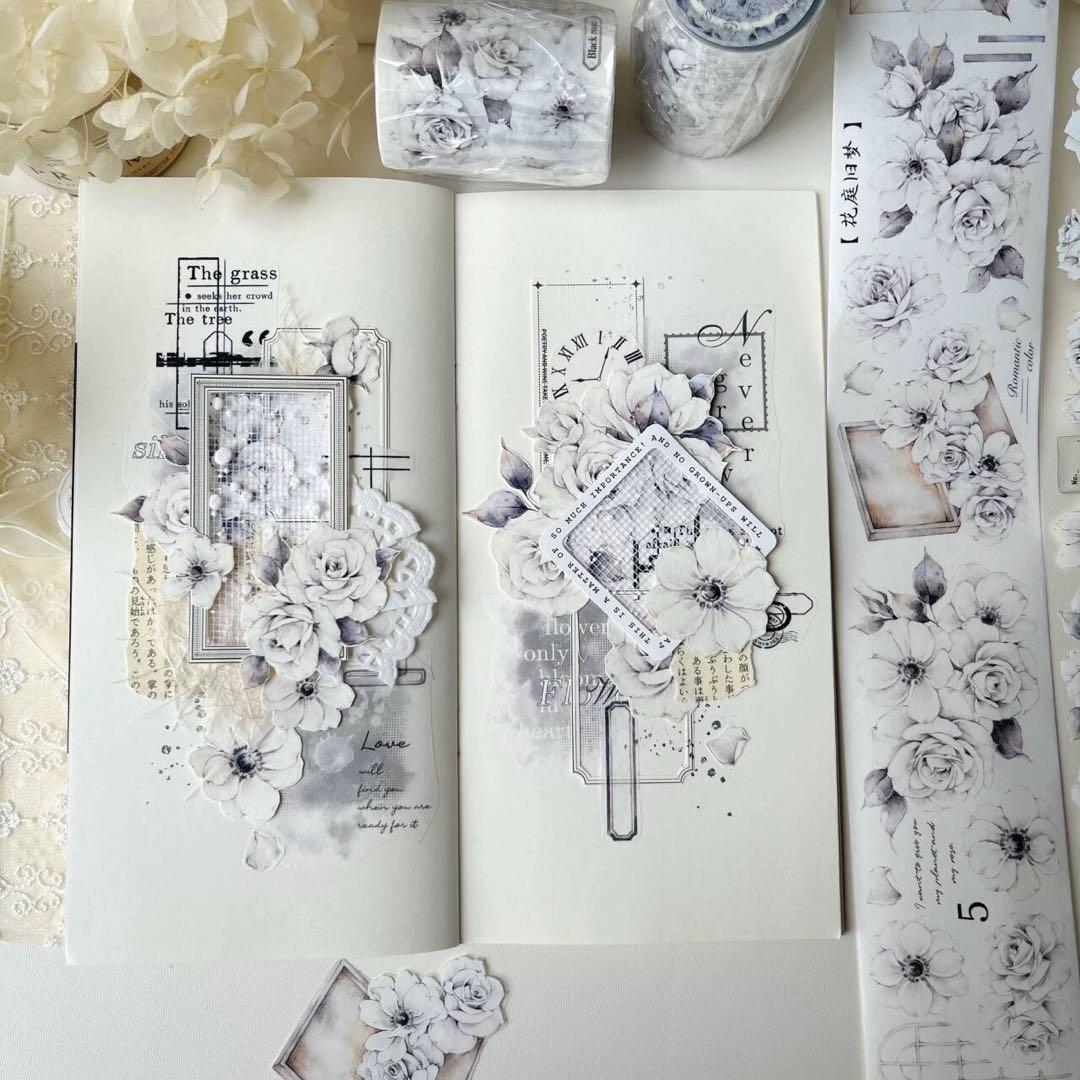 壹洱原创《花庭旧梦》海外マスキングテープ　マステ 【1776】