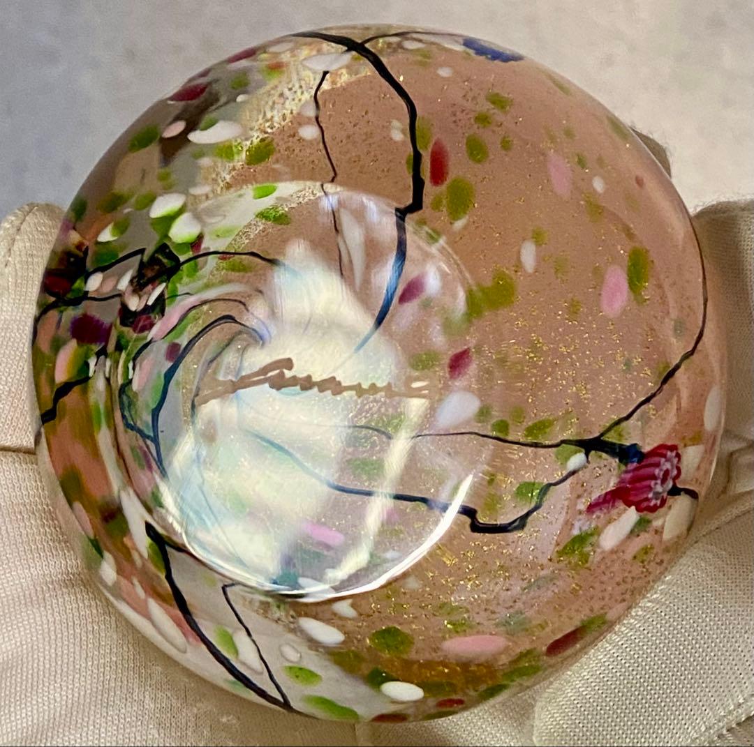 ガラス作家＊黒木国昭　ガラスアート光琳　花器　花瓶　置物　ペーパーウェイト　文鎮