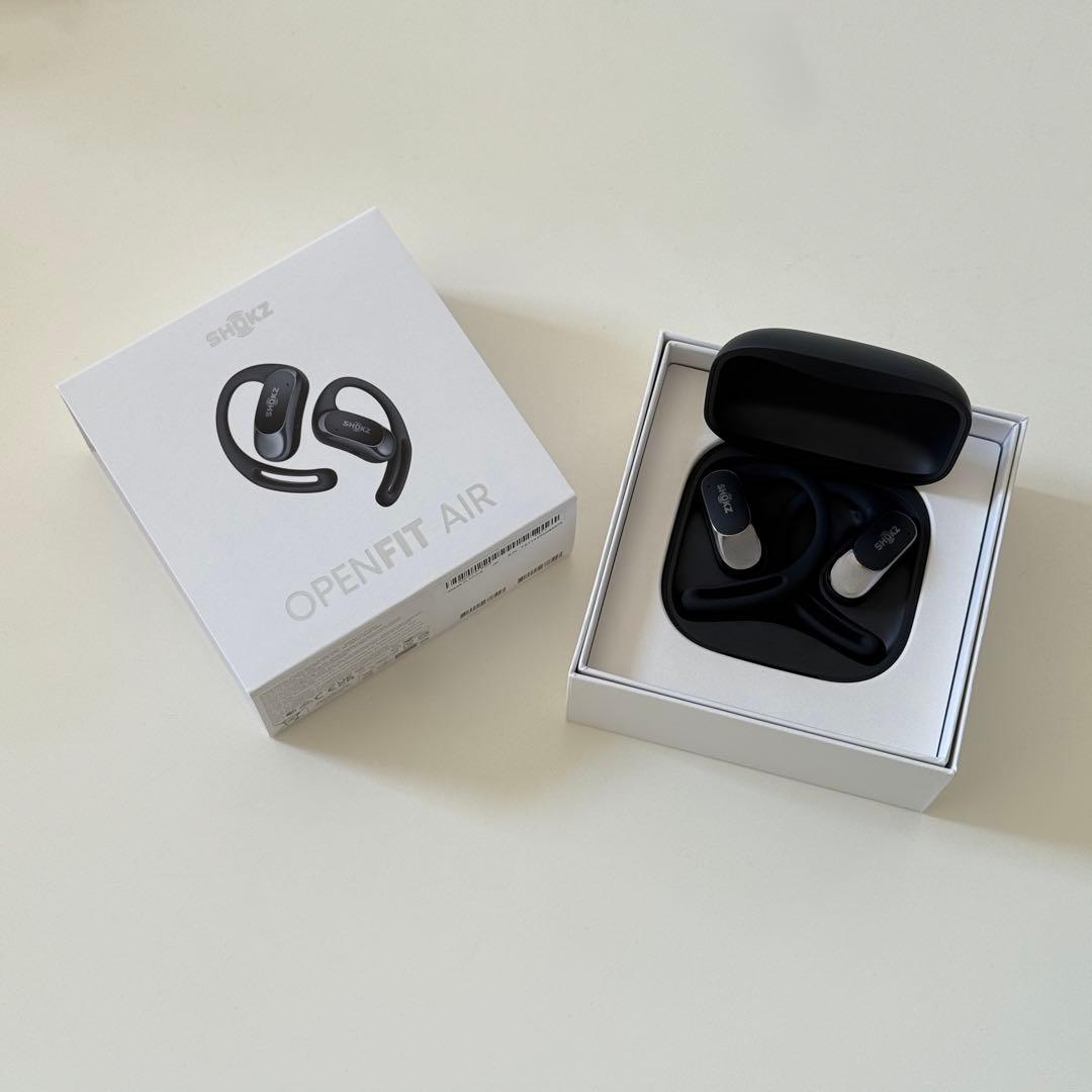 【美品】SHOKZ OPENFIT AIR ワイヤレスイヤホン