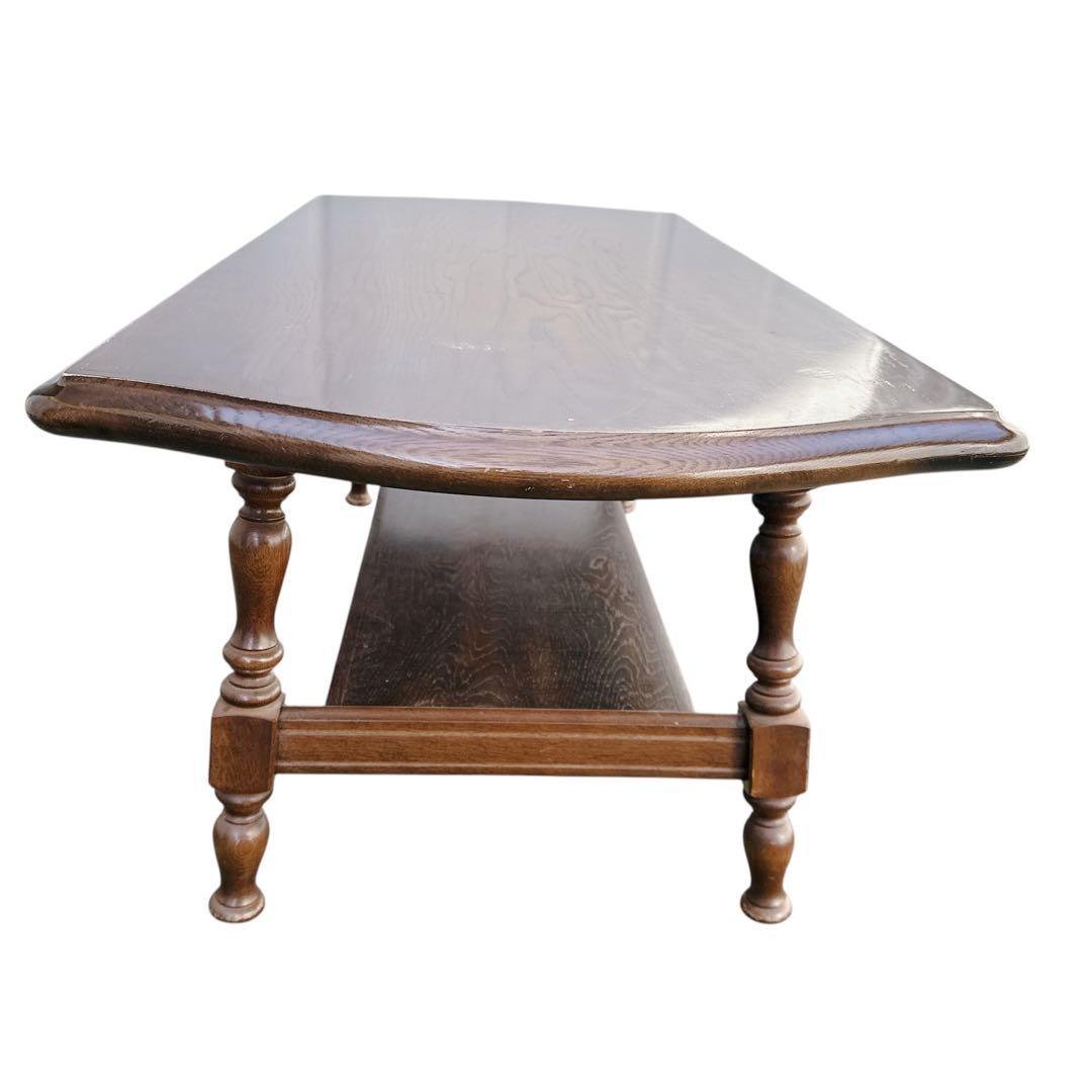 飛騨産業 キツツキ 穂高 楢材 センターテーブル コーヒーテーブル レトロ