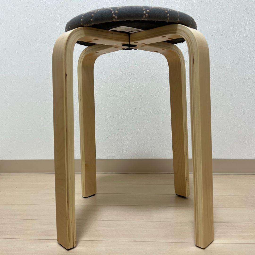 ミナペルホネン スツール タンバリン 丸椅子 【グレー/ブルー】 チェア 椅子