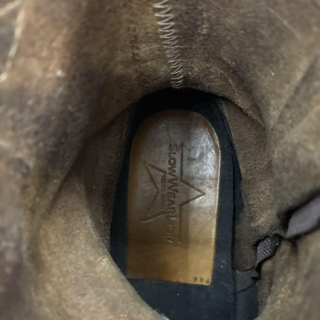 【良品】スローウェアライオン エンジニアブーツOB-8595H ブラウン 7E