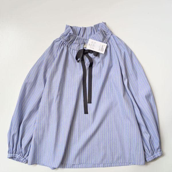 ユナイテッドアローズ UNITED ARROWS ストライプ リボンブラウス