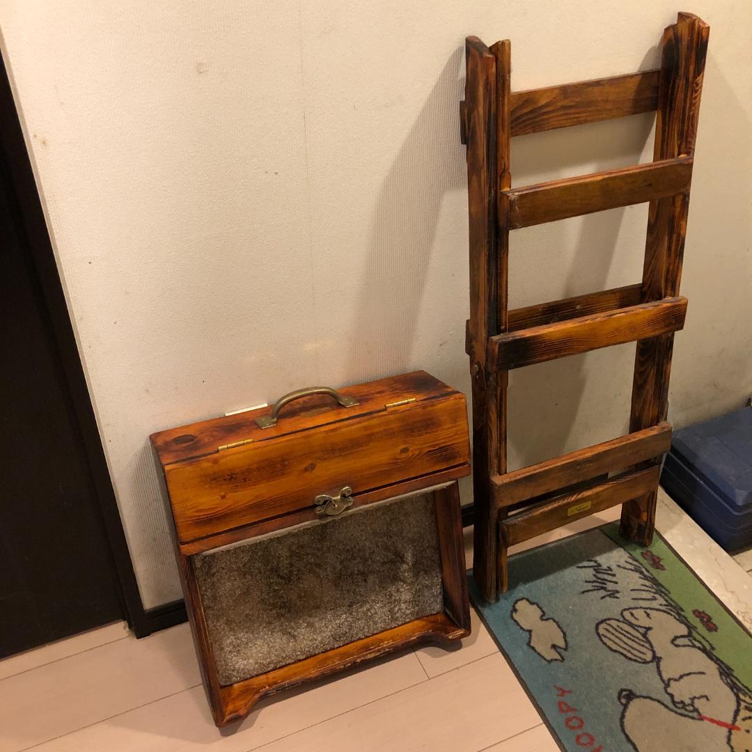 【超希少】木製　テーブル トリミングテーブル　グルーミングテーブル　アンティーク