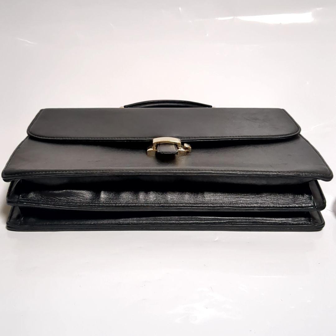 ✨モンブラン✨ブリーフケース 2way ロゴ レザー ブラック