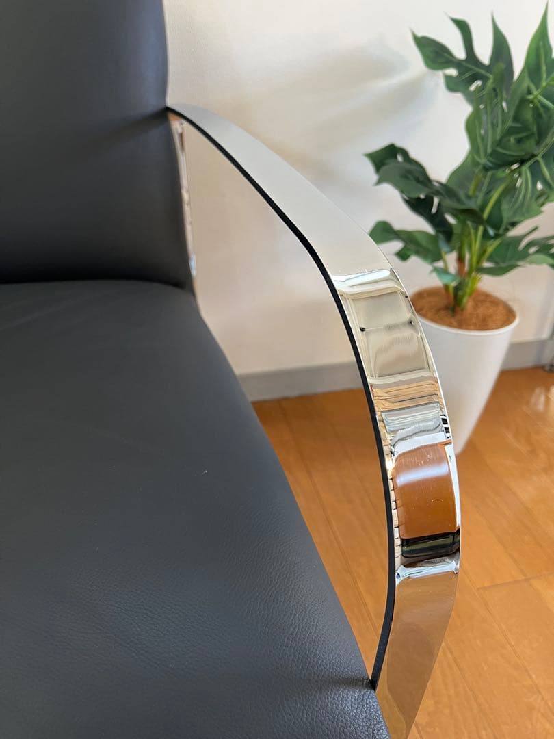 アメリカ　ラザール　本革ラウンジチェア　② ミッドセンチュリー　アールデコ　美品