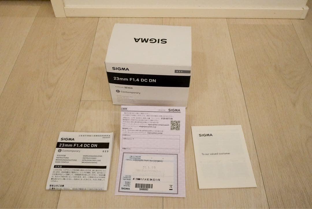 SIGMA 23mm F1.4 DC DN レンズ